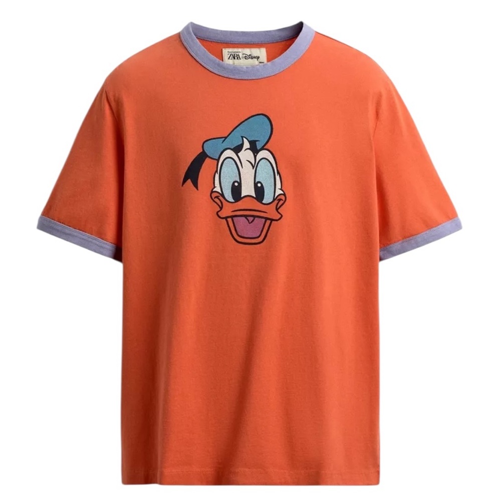 ZARA X HARRY LAMBERT Donald Duck Short Sleeve Tshirt - Picture 5 of 10